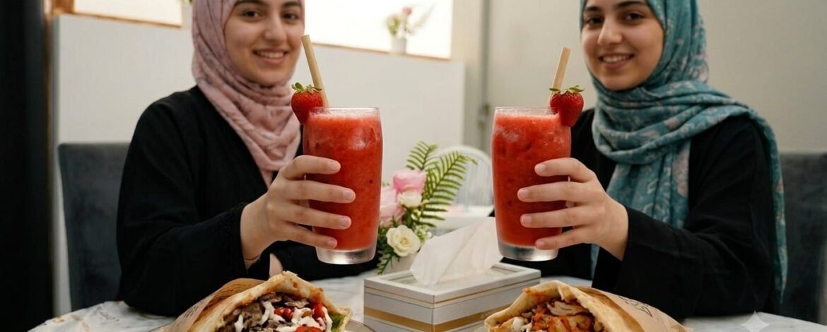 عصير فراولة طبيعي